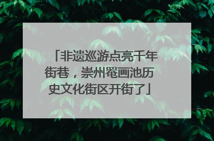 非遗巡游点亮千年街巷，崇州罨画池历史文化街区开街了