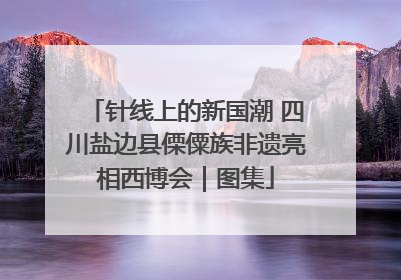针线上的新国潮 四川盐边县傈僳族非遗亮相西博会｜图集