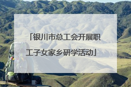 银川市总工会开展职工子女家乡研学活动