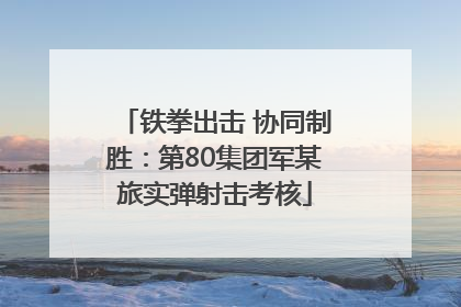 铁拳出击 协同制胜：第80集团军某旅实弹射击考核