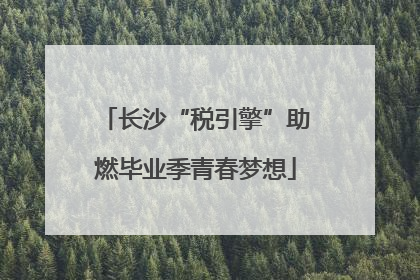 长沙“税引擎”助燃毕业季青春梦想