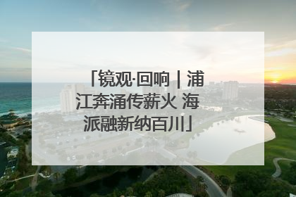 镜观·回响｜浦江奔涌传薪火 海派融新纳百川