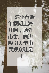陈小春端午假期上海开唱，场外市集、周边吸引大量市民观众驻足