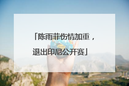 陈雨菲伤情加重，退出印尼公开赛