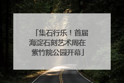 集石行乐！首届海淀石刻艺术周在紫竹院公园开幕