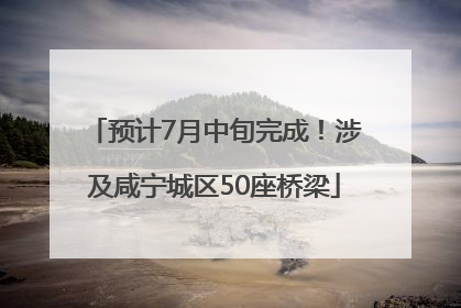 预计7月中旬完成！涉及咸宁城区50座桥梁