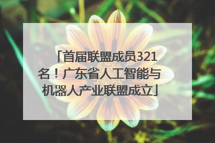 首届联盟成员321名！广东省人工智能与机器人产业联盟成立