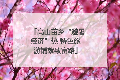 高山苗乡“避暑经济”热 特色旅游铺就致富路