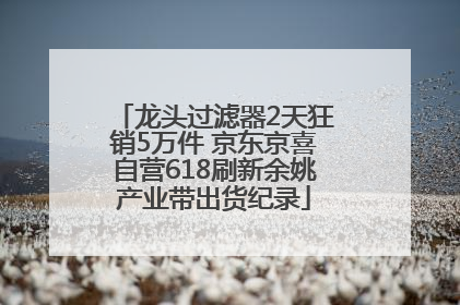 龙头过滤器2天狂销5万件 京东京喜自营618刷新余姚产业带出货纪录
