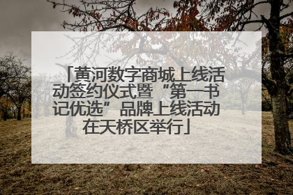 黄河数字商城上线活动签约仪式暨“第一书记优选”品牌上线活动在天桥区举行