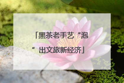黑茶老手艺“泡”出文旅新经济