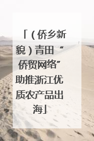 （侨乡新貌）青田“侨贸网络”助推浙江优质农产品出海