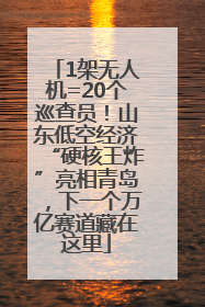 1架无人机=20个巡查员！山东低空经济“硬核王炸”亮相青岛，下一个万亿赛道藏在这里