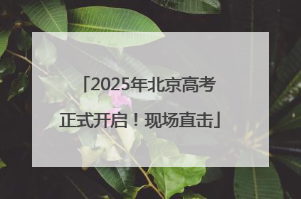2025年北京高考正式开启！现场直击