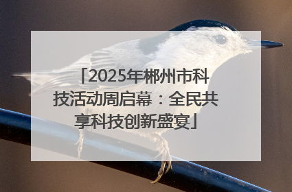 2025年郴州市科技活动周启幕：全民共享科技创新盛宴