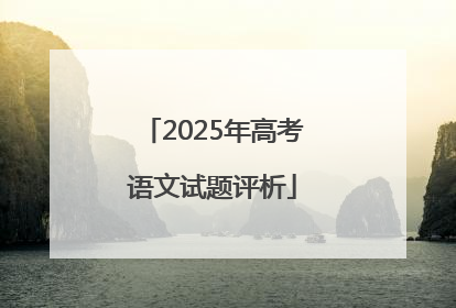 2025年高考语文试题评析
