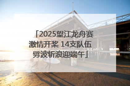 2025望江龙舟赛激情开桨 14支队伍劈波斩浪迎端午