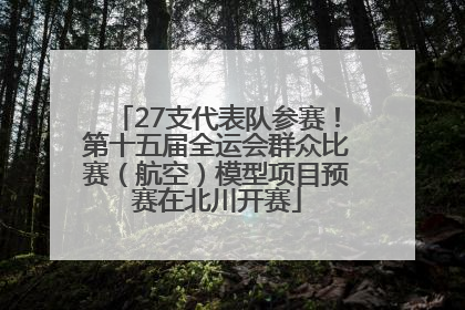 27支代表队参赛！第十五届全运会群众比赛（航空）模型项目预赛在北川开赛